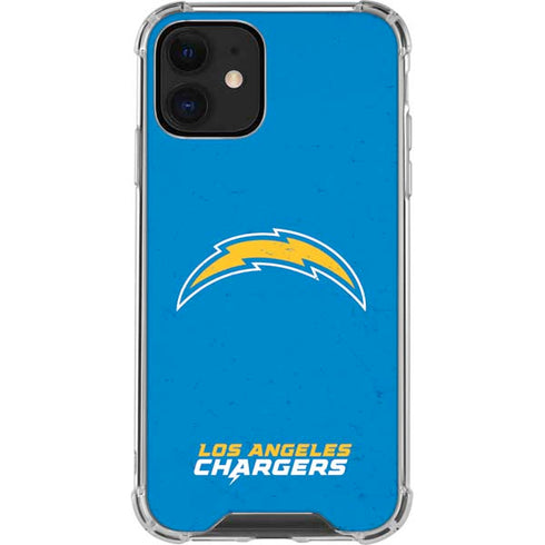 NFL Los Angeles Chargers - Alternate Distressed iPhone 12 Mini Clear Case