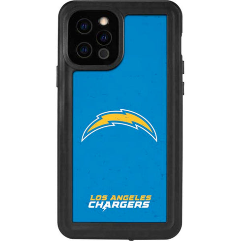 NFL Los Angeles Chargers - Alternate Distressed iPhone 12 Pro Waterproof Case