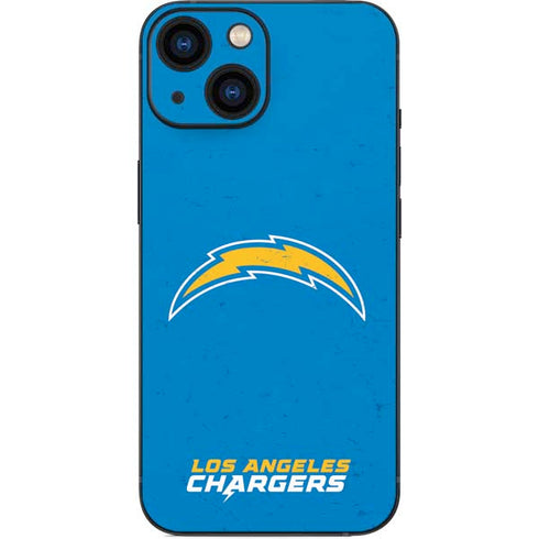 NFL Los Angeles Chargers - Alternate Distressed iPhone 13 Mini Skin