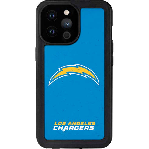 NFL Los Angeles Chargers - Alternate Distressed iPhone 14 Pro Max Waterproof Case