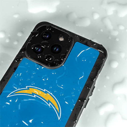 NFL Los Angeles Chargers - Alternate Distressed iPhone 14 Pro Max Waterproof Case