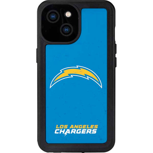 NFL Los Angeles Chargers - Alternate Distressed iPhone 15 Waterproof Case