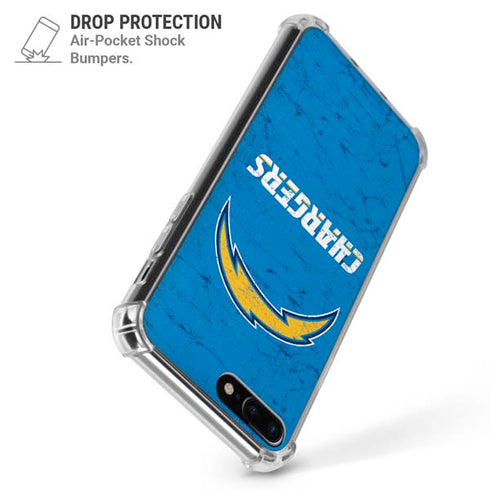 NFL Los Angeles Chargers - Alternate Distressed iPhone 7/8 Plus Clear Case