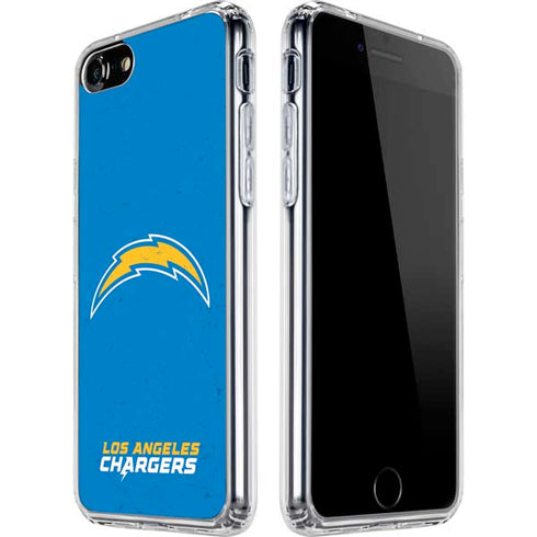NFL Los Angeles Chargers - Alternate Distressed iPhone SE (2nd & 3rd Gen) Clear Case
