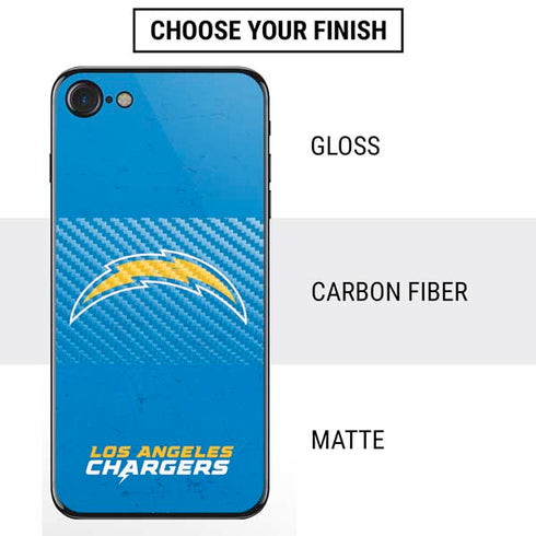 NFL Los Angeles Chargers - Alternate Distressed iPhone SE (2nd & 3rd Gen) Skin