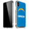 NFL Los Angeles Chargers - Alternate Distressed iPhone X/XS Clear Case