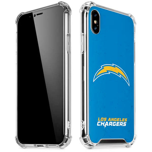 NFL Los Angeles Chargers - Alternate Distressed iPhone XS Max Clear Case