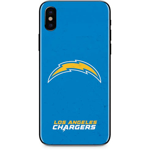 NFL Los Angeles Chargers - Alternate Distressed iPhone XS Max Skin