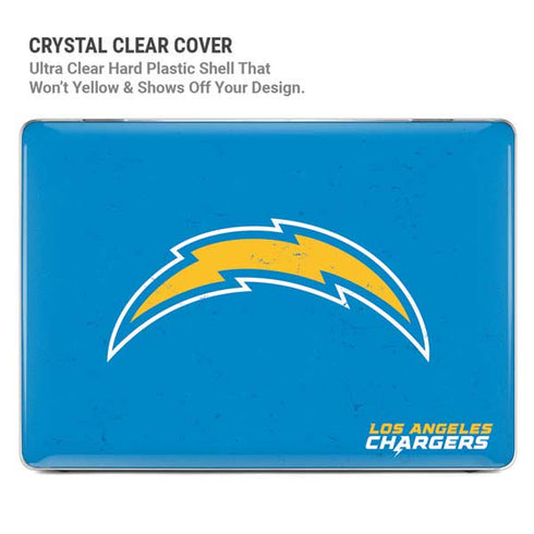 NFL Los Angeles Chargers - Alternate Distressed MacBook Pro 16in (2021-25) Case plus Skin