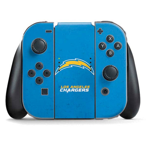 NFL Los Angeles Chargers - Alternate Distressed Nintendo Switch (2017-2021) Joy-Con Controller Skin