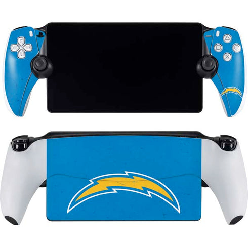 NFL Los Angeles Chargers - Alternate Distressed PlayStation Portal Remote Player Skin