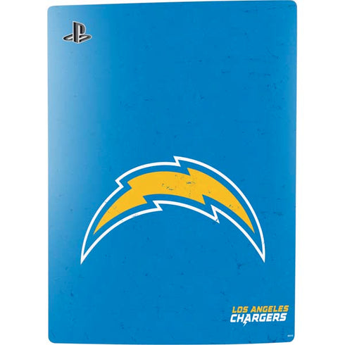 NFL Los Angeles Chargers - Alternate Distressed PS5 Console Skin