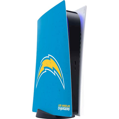 NFL Los Angeles Chargers - Alternate Distressed PS5 Digital Edition Console Skin
