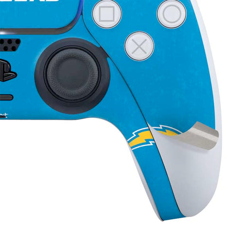 NFL Los Angeles Chargers - Alternate Distressed PS5 Slim Digital Edition Bundle Skin