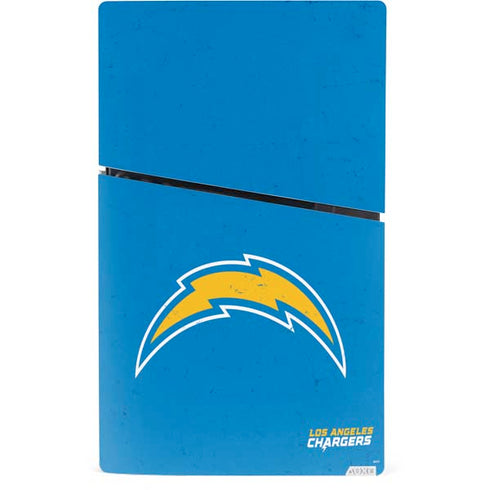 NFL Los Angeles Chargers - Alternate Distressed PS5 Slim Digital Edition Console Skin