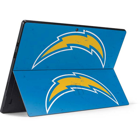 NFL Los Angeles Chargers - Alternate Distressed Surface Pro 7 Skin