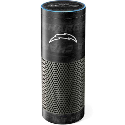 NFL Los Angeles Chargers Black & White Amazon Echo Skin