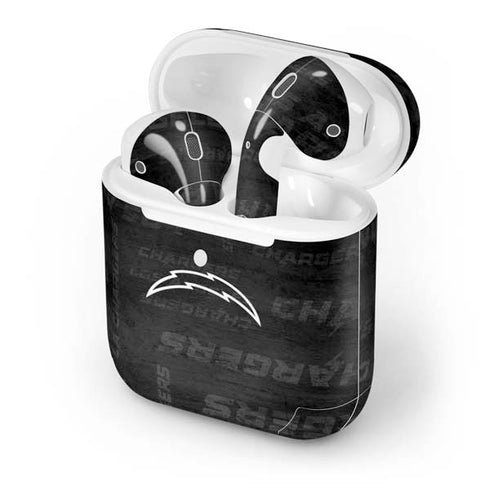 NFL Los Angeles Chargers Black & White Apple AirPods 2 Skin