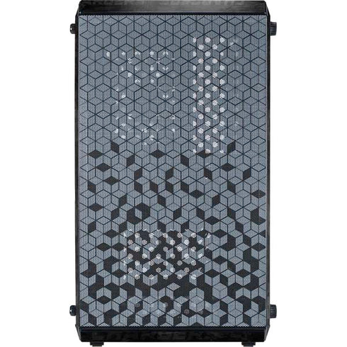 NFL Los Angeles Chargers Black & White Cooler Master MasterBox Q300L Mini Tower Skin