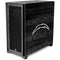 NFL Los Angeles Chargers Black & White Corsair 4000D Tempered Glass Mid-Tower ATX Case Skin
