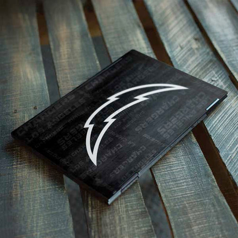 NFL Los Angeles Chargers Black & White HP Envy Skin