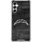 NFL Los Angeles Chargers Black & White Galaxy A14 5G Clear Case