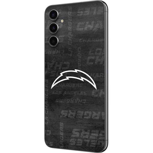 NFL Los Angeles Chargers Black & White Galaxy A14 5G Skin