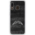 NFL Los Angeles Chargers Black & White Galaxy A20 Clear Case