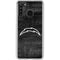 NFL Los Angeles Chargers Black & White Galaxy A21 Clear Case