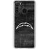 NFL Los Angeles Chargers Black & White Galaxy A21 Clear Case