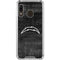 NFL Los Angeles Chargers Black & White Galaxy A30 Clear Case