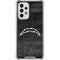 NFL Los Angeles Chargers Black & White Galaxy A33 5G Clear Case