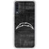 NFL Los Angeles Chargers Black & White Galaxy A50 Clear Case