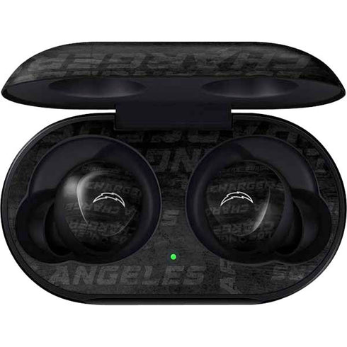 NFL Los Angeles Chargers Black & White Galaxy Buds Skin