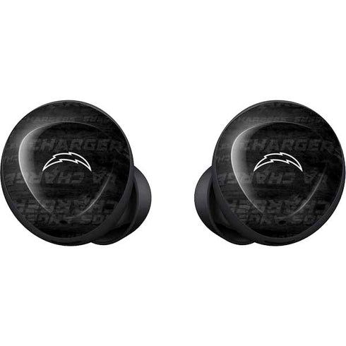 NFL Los Angeles Chargers Black & White Galaxy Buds Skin