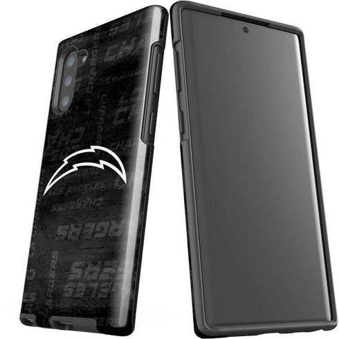 NFL Los Angeles Chargers Black & White Galaxy Note 10 Pro Case