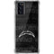NFL Los Angeles Chargers Black & White Galaxy Note20 5G Clear Case