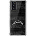 NFL Los Angeles Chargers Black & White Galaxy Note20 5G Clear Case