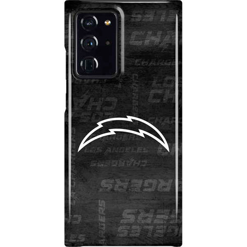 NFL Los Angeles Chargers Black & White Galaxy Note20 Ultra 5G Lite Case