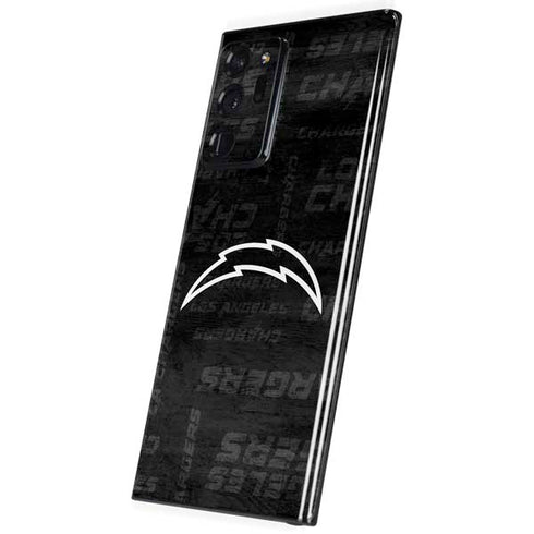 NFL Los Angeles Chargers Black & White Galaxy Note20 Ultra 5G Skin
