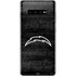 NFL Los Angeles Chargers Black & White Galaxy S10 Plus Skin