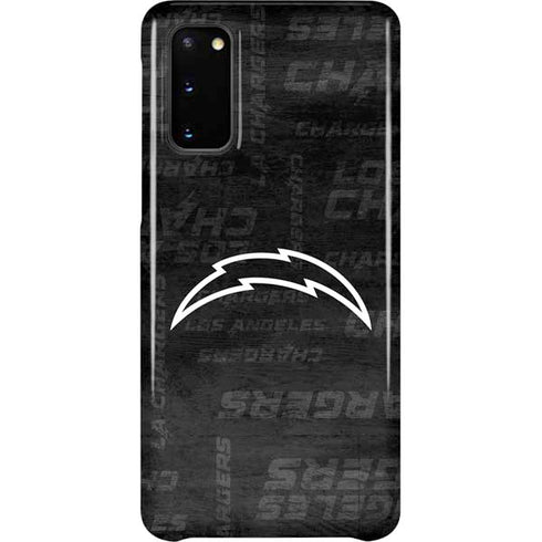 NFL Los Angeles Chargers Black & White Galaxy S20 Lite Case