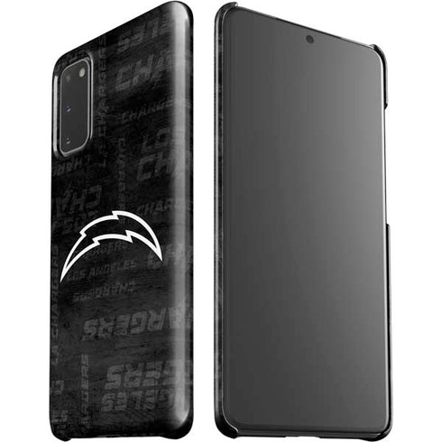 NFL Los Angeles Chargers Black & White Galaxy S20 Lite Case