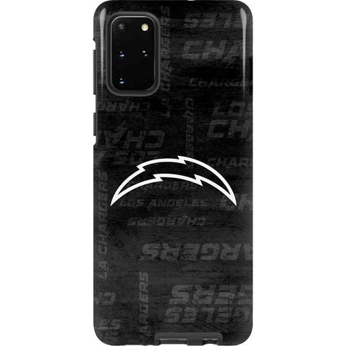 NFL Los Angeles Chargers Black & White Galaxy S20 Plus Pro Case