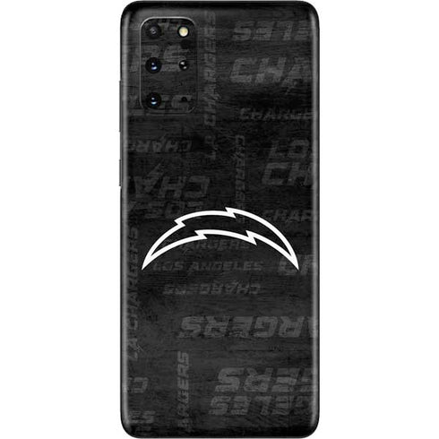 NFL Los Angeles Chargers Black & White Galaxy S20 Plus Skin