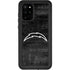 NFL Los Angeles Chargers Black & White Galaxy S20 Plus Waterproof Case