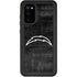 NFL Los Angeles Chargers Black & White Galaxy S20 Waterproof Case