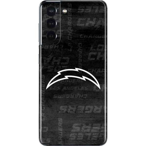NFL Los Angeles Chargers Black & White Galaxy S21 5G Skin
