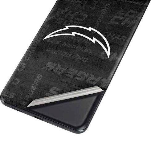 NFL Los Angeles Chargers Black & White Galaxy S21 5G Skin