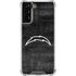 NFL Los Angeles Chargers Black & White Galaxy S21 Plus 5G Clear Case